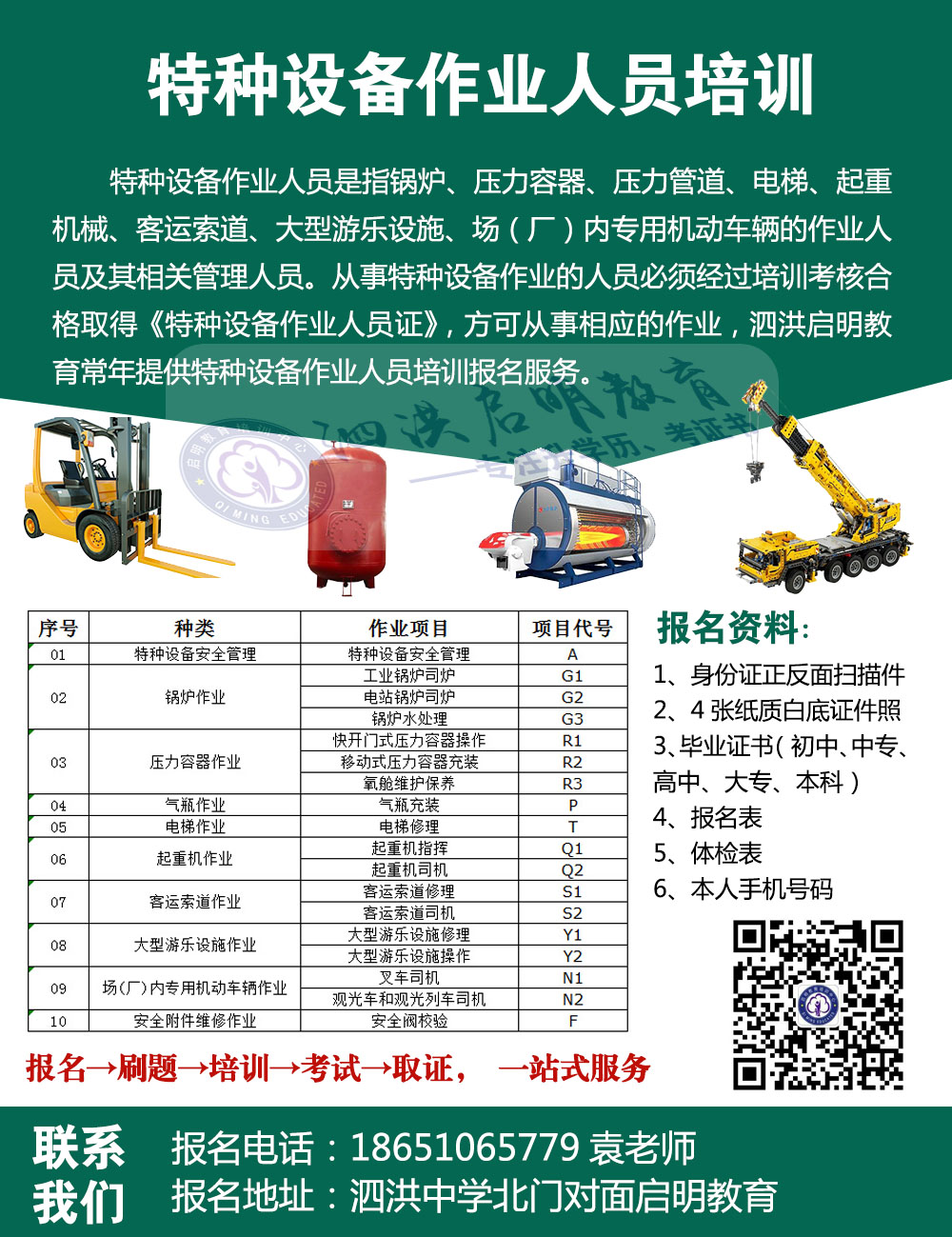 泗洪叉車司證報(bào)名